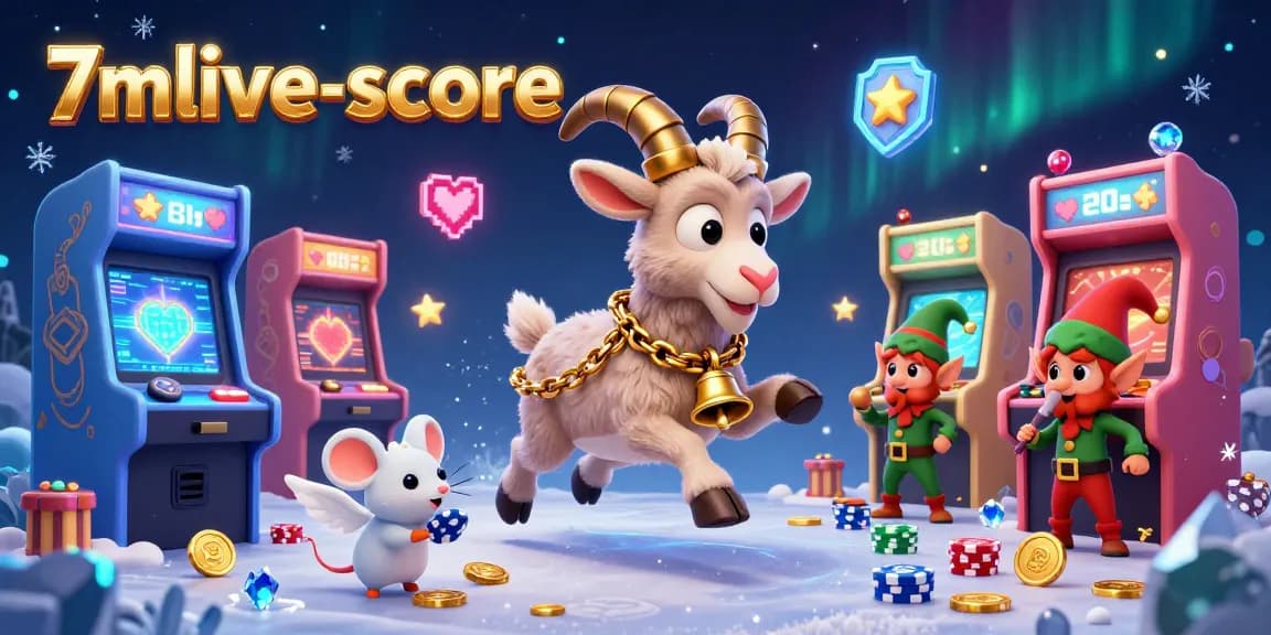Experience the thrilling charm of festive gaming with 7mlive-score and enchanting characters in a holiday casino.