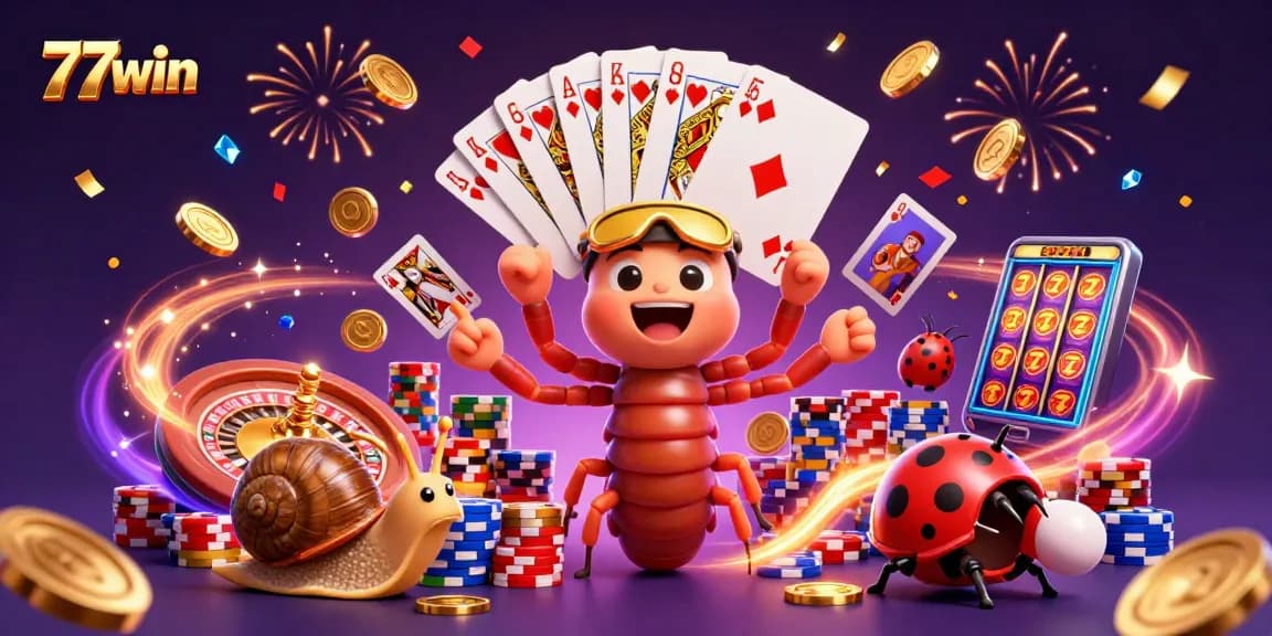 Experience thrilling gameplay at 77win with diverse casino games and vibrant animations.