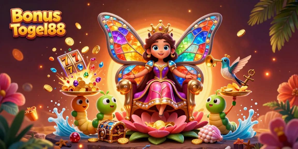 Experience the thrill of Bonus Togel88 with vibrant characters and dynamic slot elements.