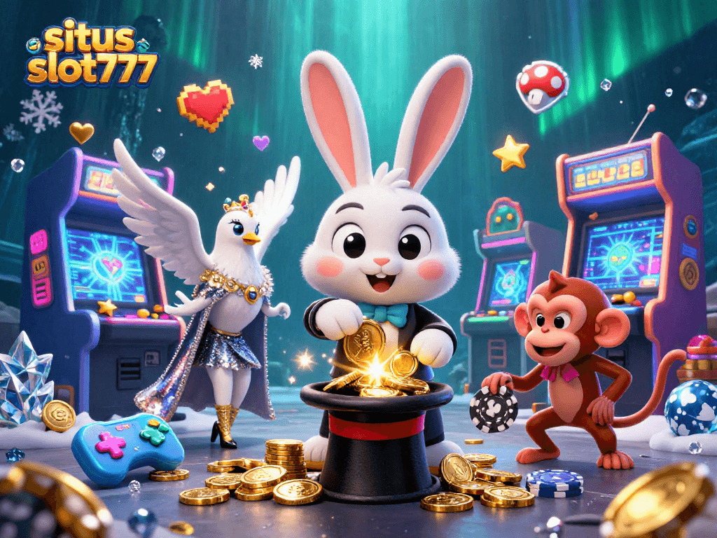 Engage in thrilling games on situs slot777 while enjoying vibrant 3D digital casino art.