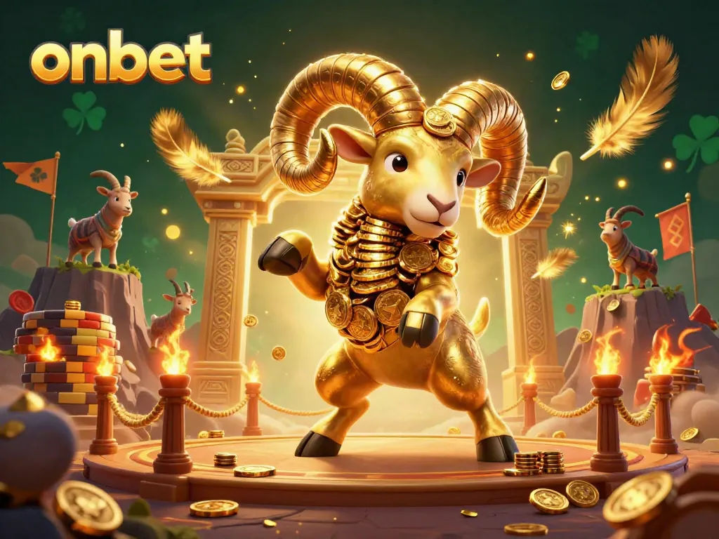 Engage with onbet's thrilling action as the golden ram charges towards enriched gaming opportunities amidst dramatic casino elements.