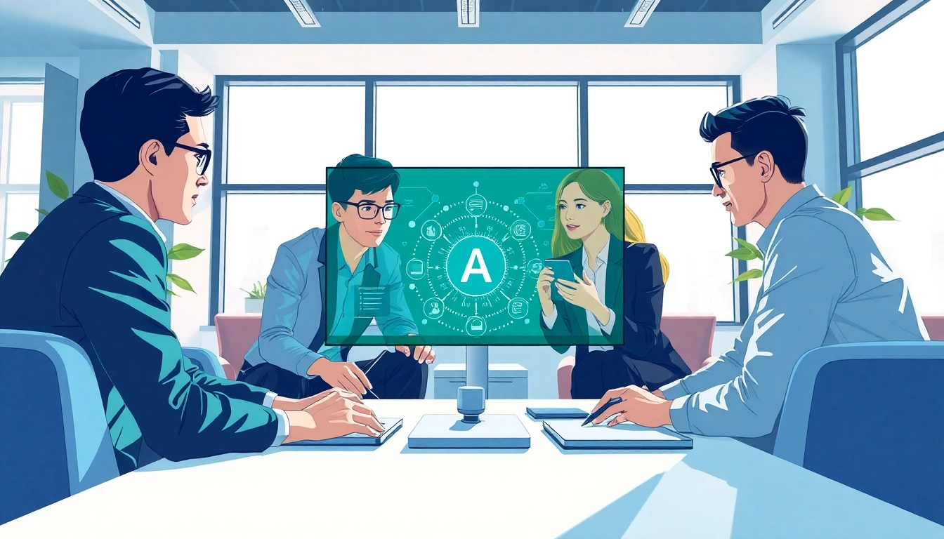 Visual representation of how to Achieve Your Goals With AI through collaboration and strategy.