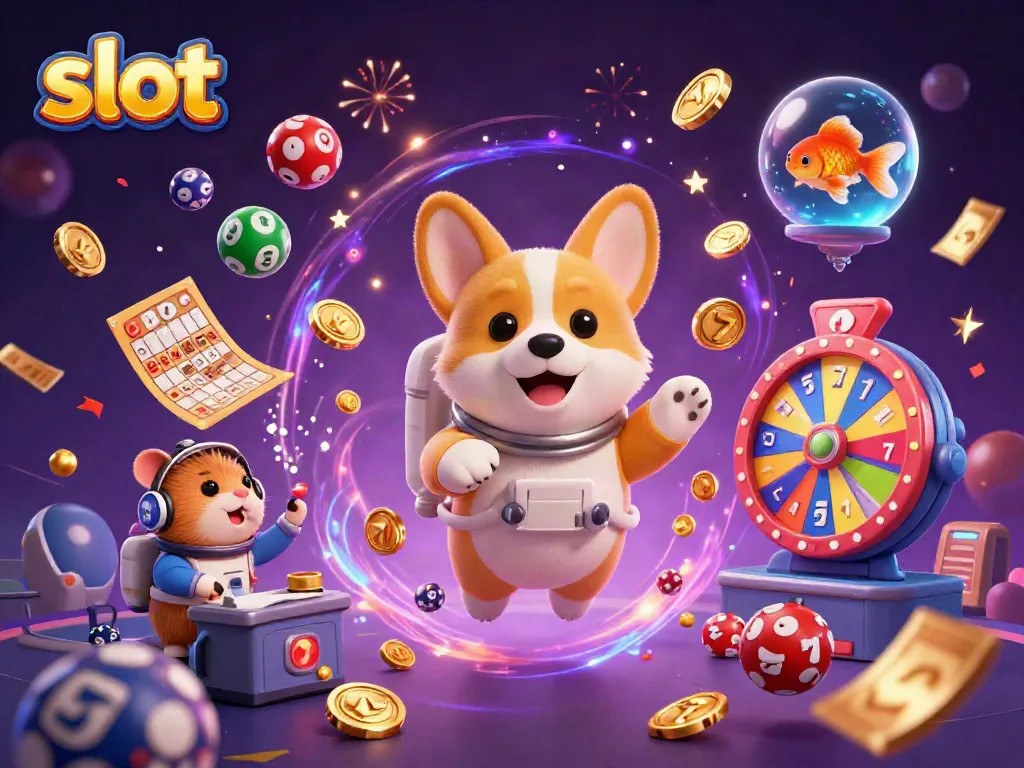 Slot yang seru dengan astronaut anjing dan hamster dalam kasino luar angkasa.