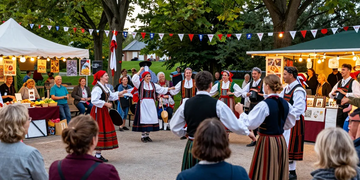 Cultural festival scene in Rennes with Breton artists and the keyword เกมสล็อต featured prominently.