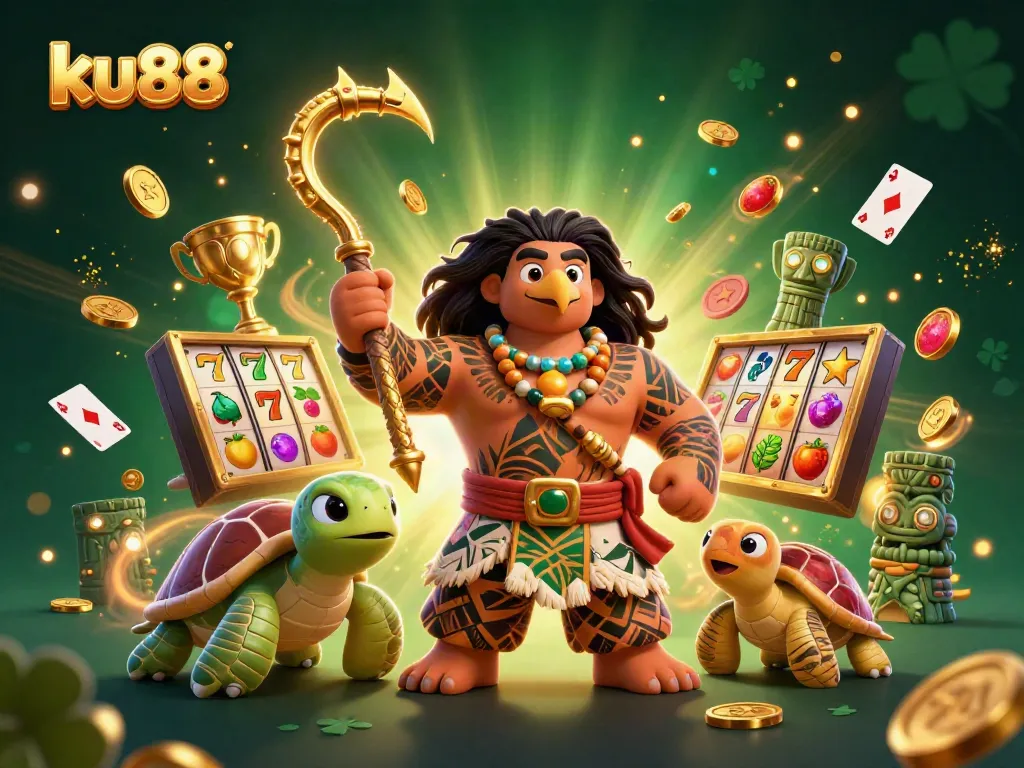 Engage in thrilling slot adventures at ku88 with vibrant gaming characters and dynamic symbols.