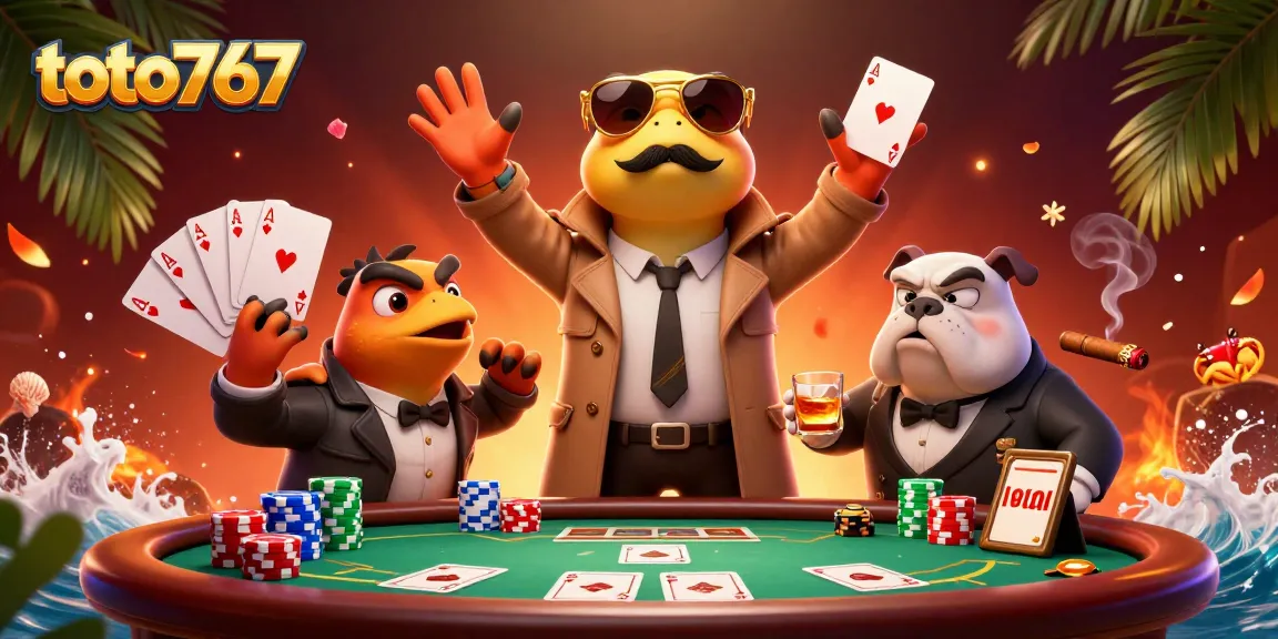 Raih kemenangan di toto767 dengan permainan poker yang menegangkan dan suasana kasino yang glamor.