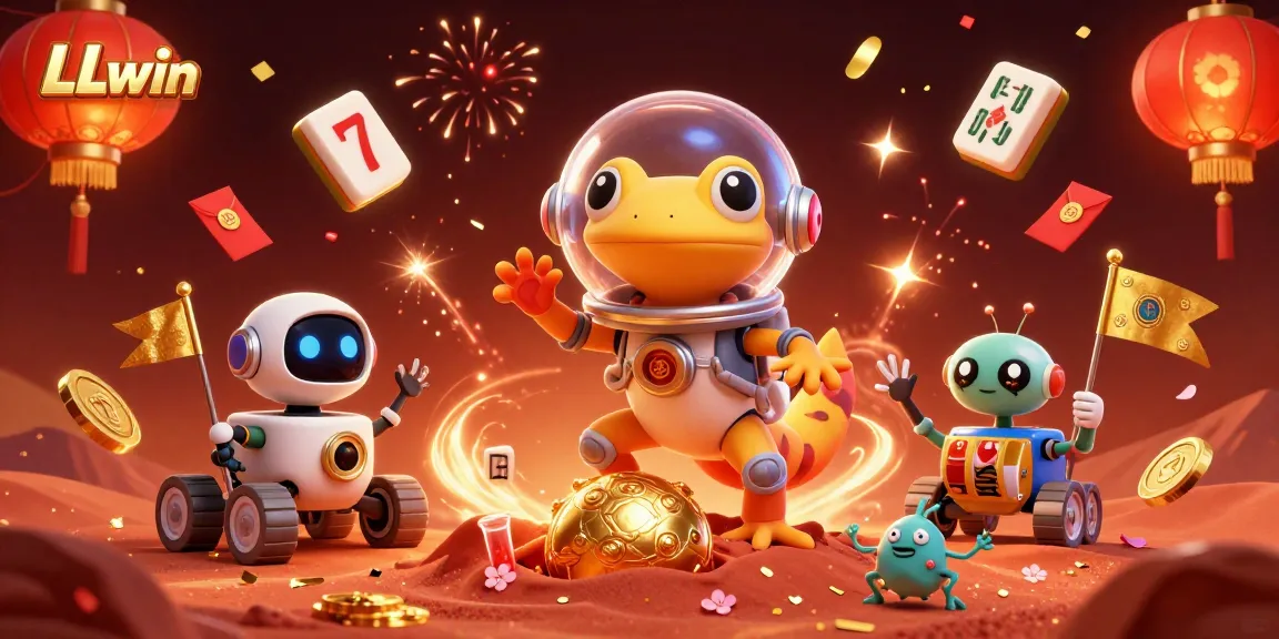 Experience the excitement of LLwin casino with a Martian gecko and treasures of fortune.
