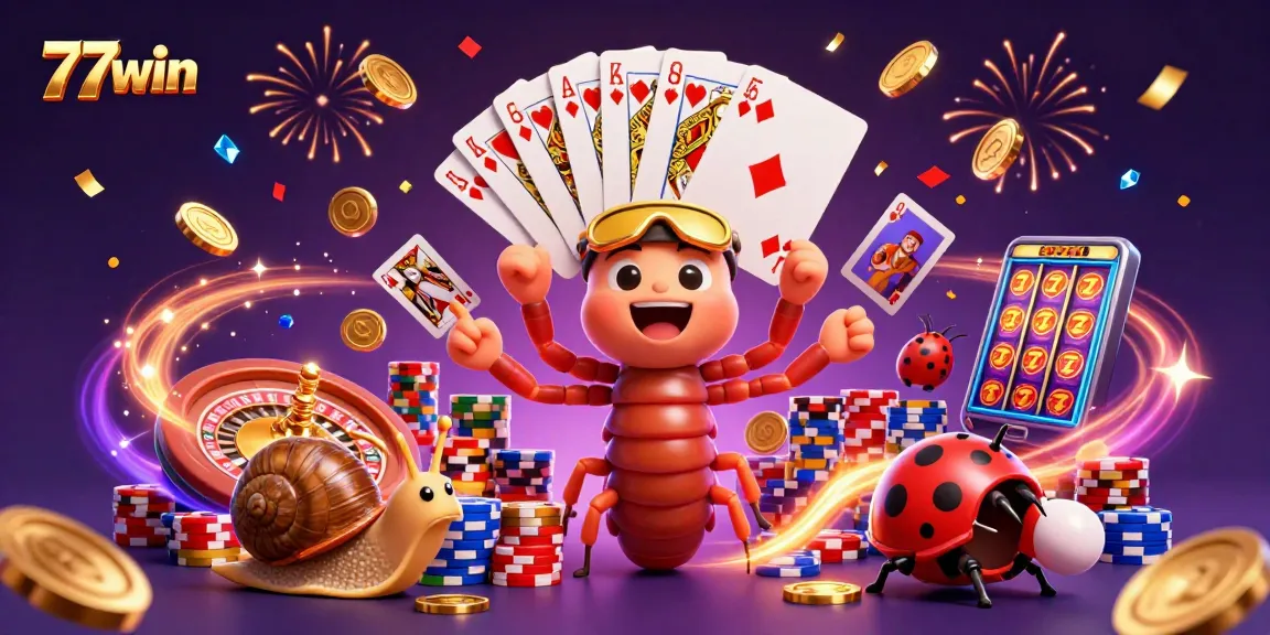 Experience thrilling gameplay at 77win with diverse casino games and vibrant animations.