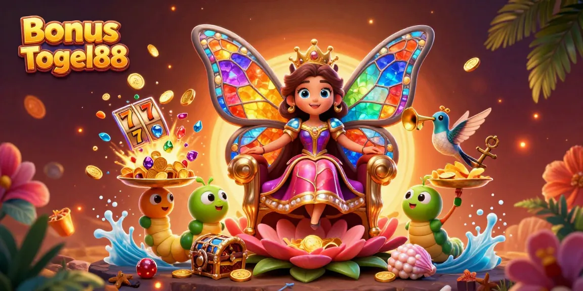 Experience the thrill of Bonus Togel88 with vibrant characters and dynamic slot elements.