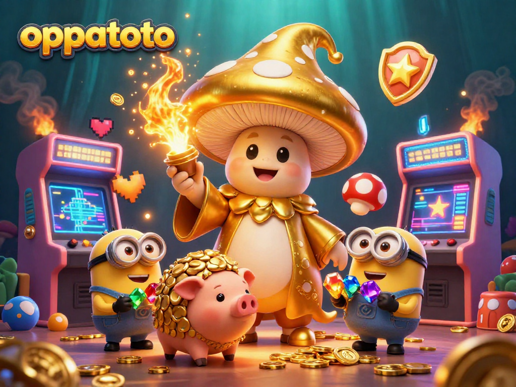 Unlock winning opportunities with oppatoto's magical golden wizard and treasure-filled scene.