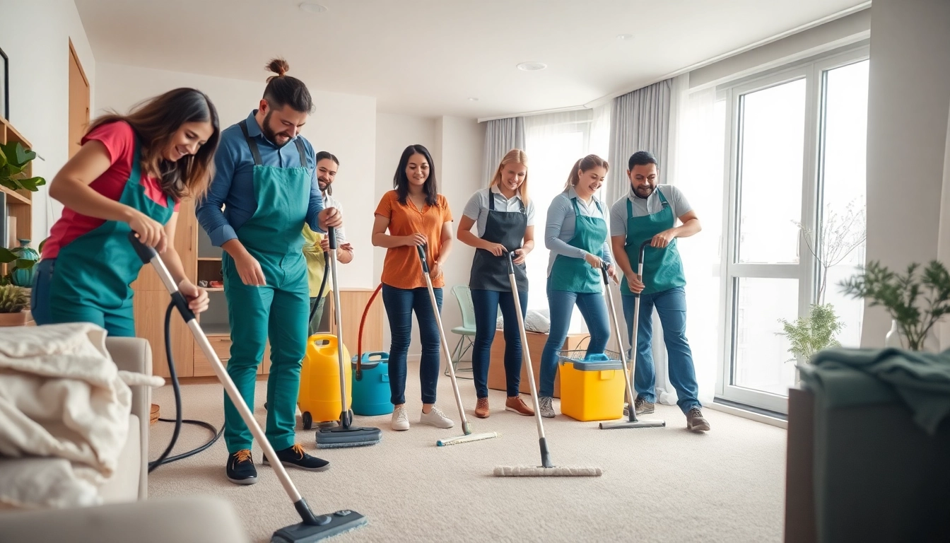 Experience bond cleaning brisbane services with a professional team in action.