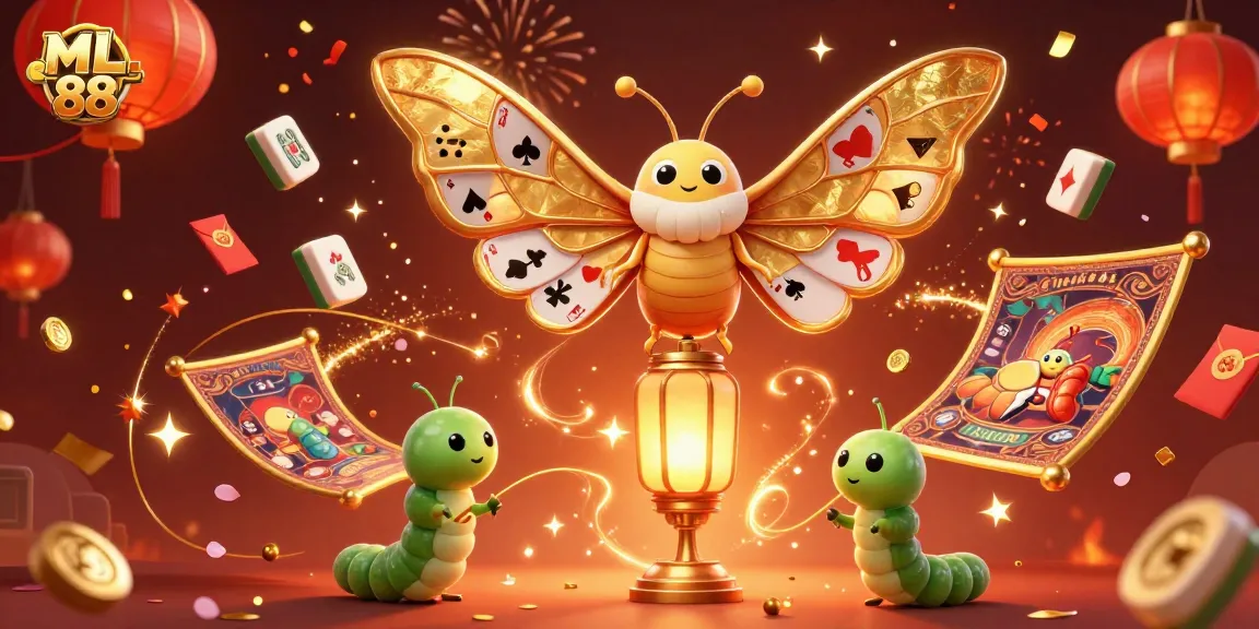 Engage with ML 88 in a vibrant casino scene featuring magical creatures and dynamic game elements.