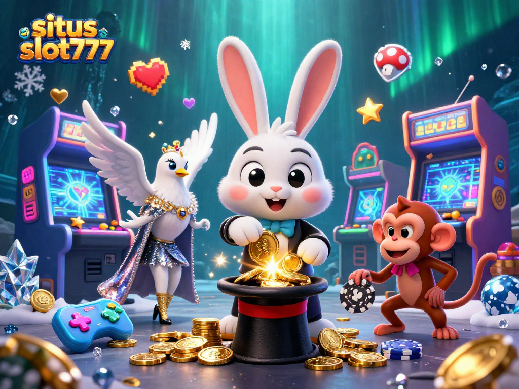 Engage in thrilling games on situs slot777 while enjoying vibrant 3D digital casino art.