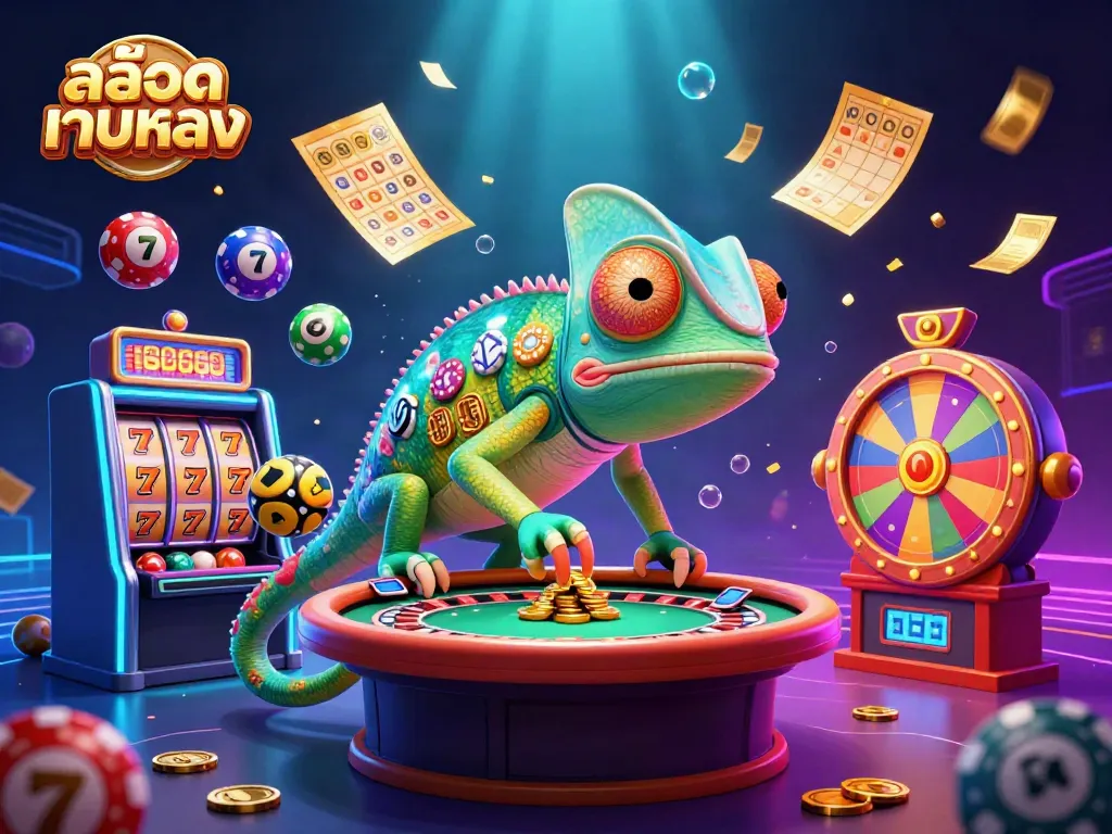 Engaging scene showcasing สล็อตเว็บตรง casino excitement with dynamic elements and vibrant characters.