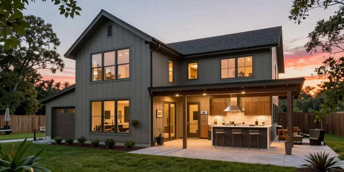 BM2500 barndominium showcasing modern design elements and natural lighting.