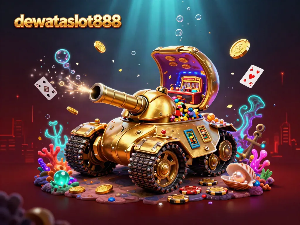 Menangkan jackpot di dewataslot888 dengan kasino mini dalam tank kejuaraan emas yang berwarna-warni.