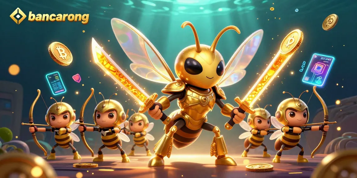 Engage with the bancarong crypto casino scene featuring dynamic golden hornets and vibrant elements.