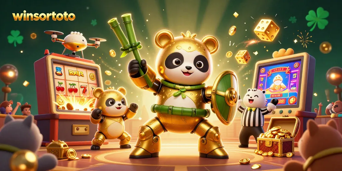 Menghimpun kemenangan di winsortoto dengan mesin slot 3D dan robot panda bertempur yang megah.