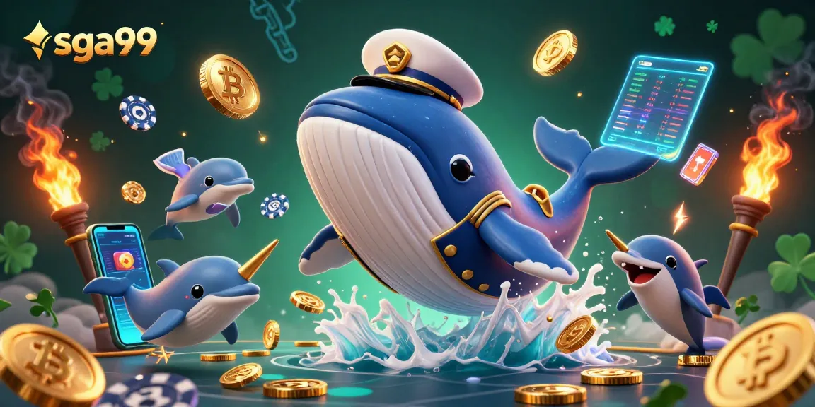 Experience exciting wins at sga99 with vibrant whales, coins, and gaming thrills in 3D