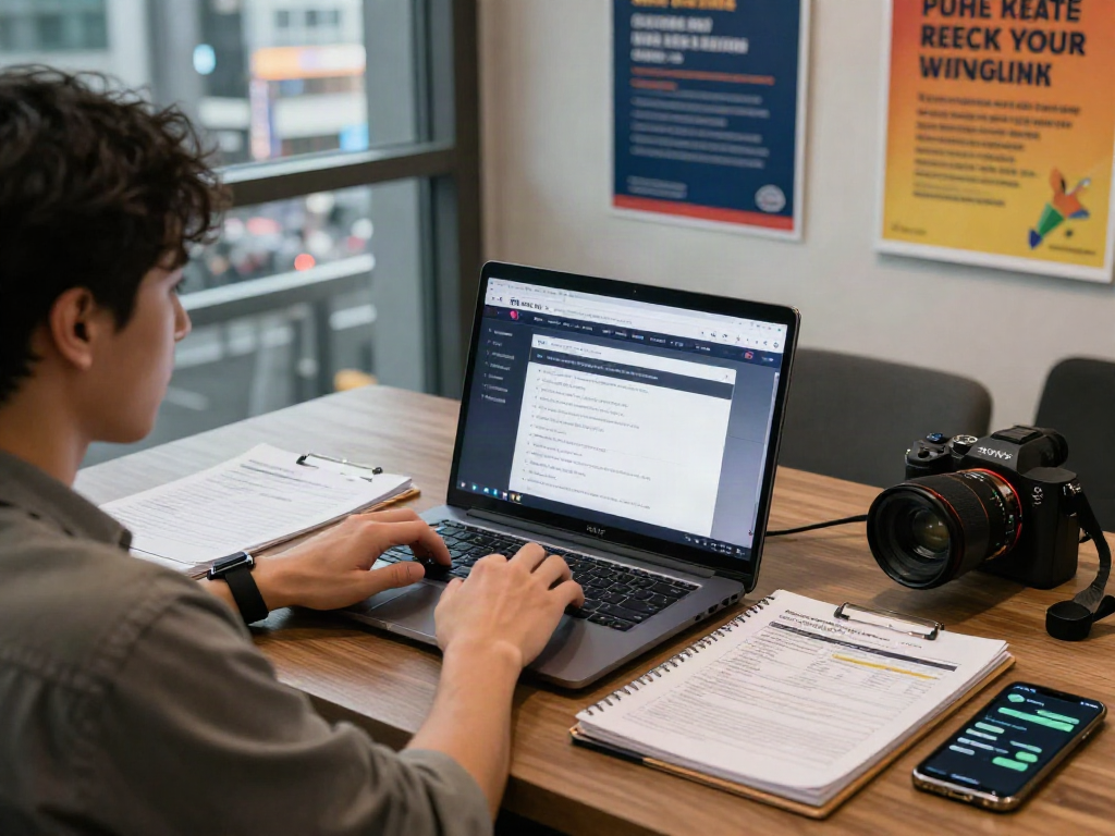 Focused individual analyzing 먹튀스팟 검증사이트 processes in a modern digital workspace.
