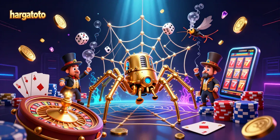 Experience thrilling hargatoto games with steampunk-style characters and dazzling casino elements flying around.