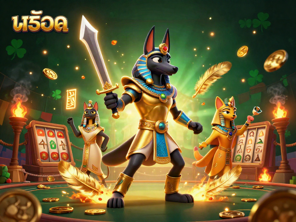 Experience action with สล็อต and ancient warriors in a vibrant casino scene of chance and luck.