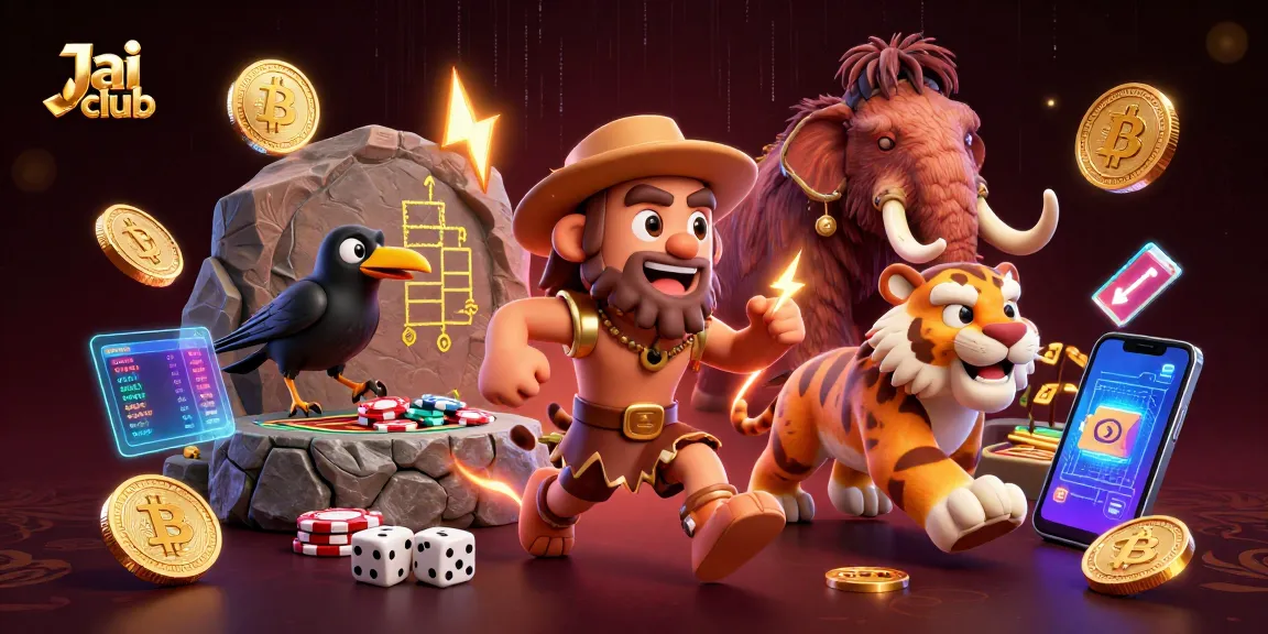 Experience exhilarating games at Jai club with exciting characters in a vibrant casino setting.