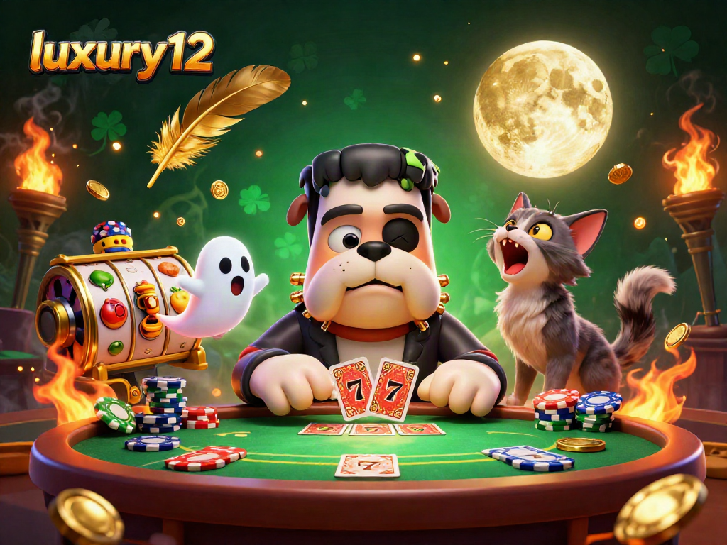 luxury12 menyajikan aksi judi yang seru dengan monster bulldog dan simbol slot emas