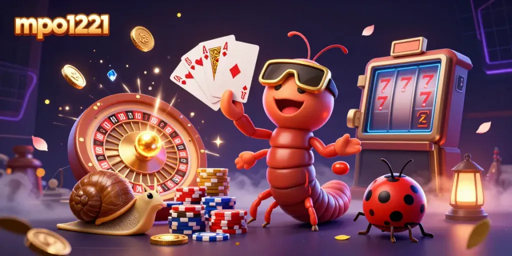 Experience the thrill of mpo1221 casino with vibrant characters and a dazzling gaming scene