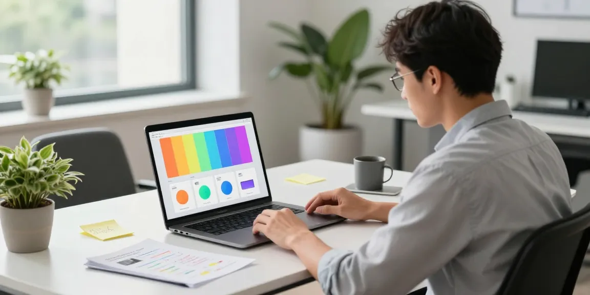 Professional assessing a replacement product in a modern office setting