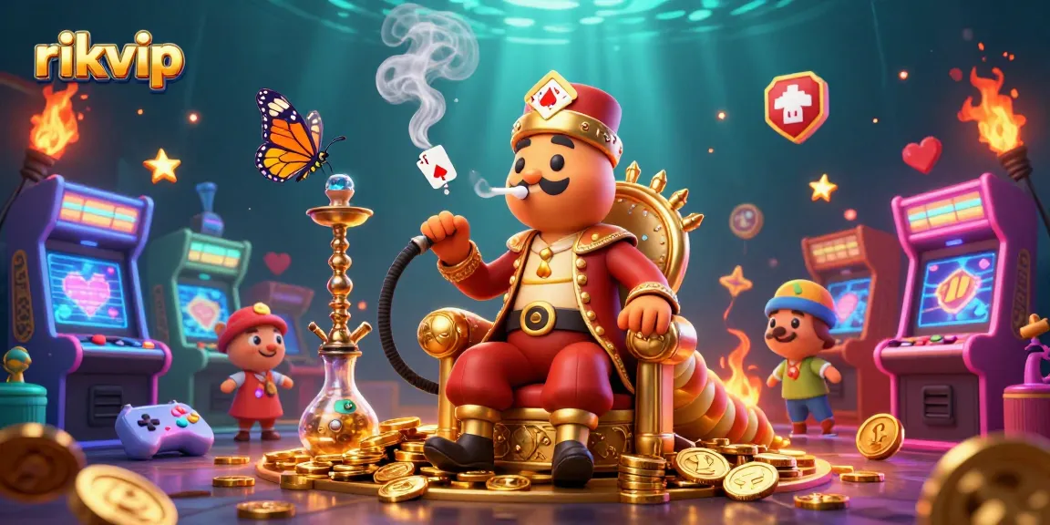 Experience thrilling wins with rikvip in a vibrant 3D casino world filled with gems and games.